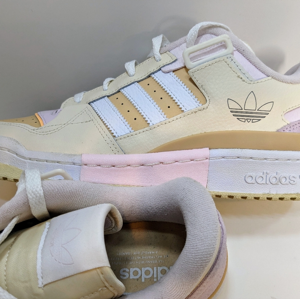 adidas Forum Exhibit Low 'Ecru Tint Halo Amber' GW6346 size 10.5 unisex - Picture 4 of 9